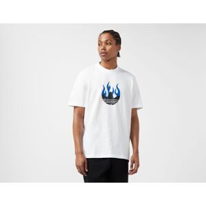 adidas T-shirt logo Flames, White M - Publicité