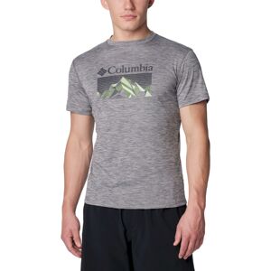 Columbia Zero Rules™ Short Sleeve Graphic Shirt - T-shirt homme City Grey Heather / Fractal Peaks XXL - Publicité
