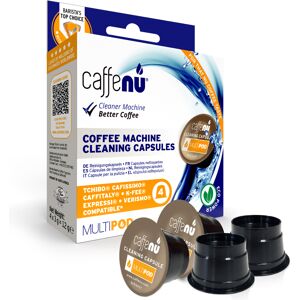 Caffitaly Caffenu Capsules de nettoyage pour Caffitaly. 4 Capsules