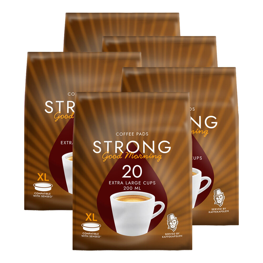 Kaffekapslen Strong (Grande tasse) pour Senseo. 100 dosettes