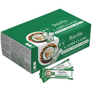 Dolce Vita Cappuccino Hazelnut 3-in-1 - Dolce Vita - 10 sachets de café instantané