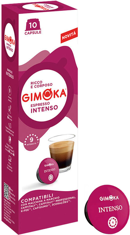 Gimoka Intenso pour Caffitaly. 10 Capsules