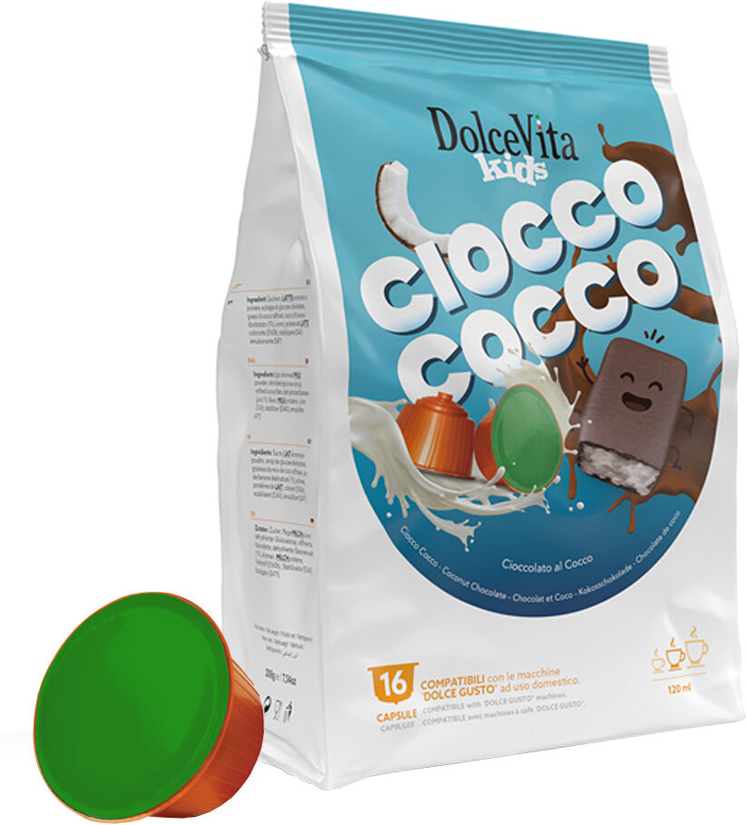 Dolce Vita Ciocco Cocco pour Dolce Gusto. 16 Capsules