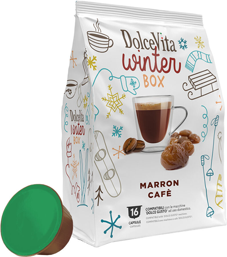 Dolce Vita Caffé Marron  pour Dolce Gusto. 16 Capsules