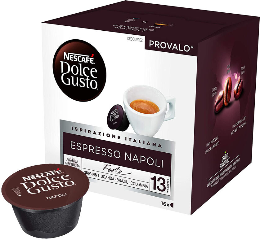 Nescafé Espresso Napoli pour Dolce Gusto. 16 Capsules