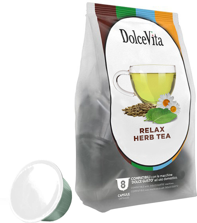 Dolce Vita Tisana Relax pour Dolce Gusto. 8 Capsules