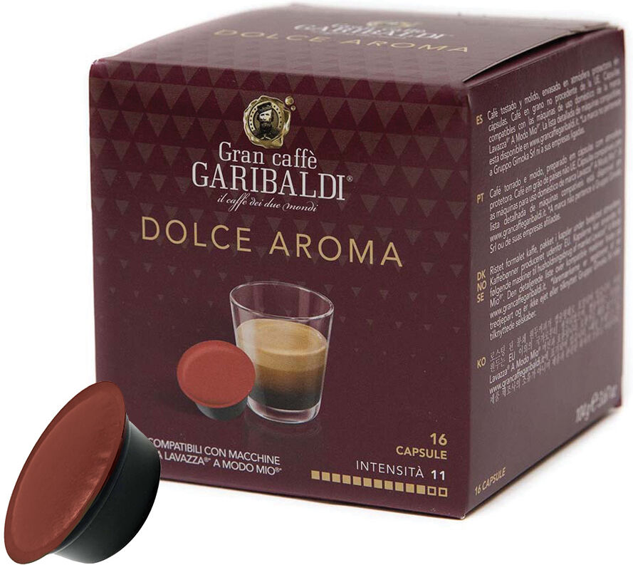 Mitac Garibaldi Dolce Aroma pour Lavazza a Modo Mio. 16 Capsules