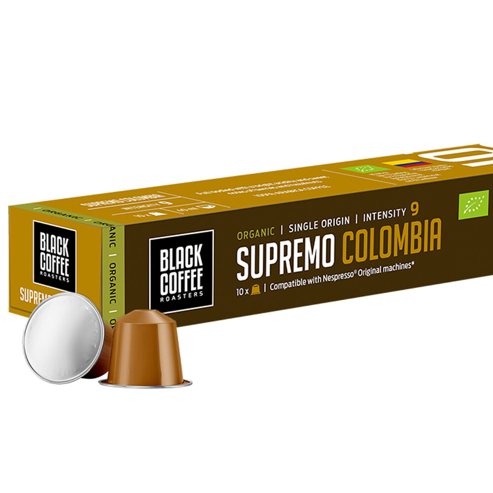 Black Coffee Roasters Supremo Colombia pour Nespresso. 10 Capsules