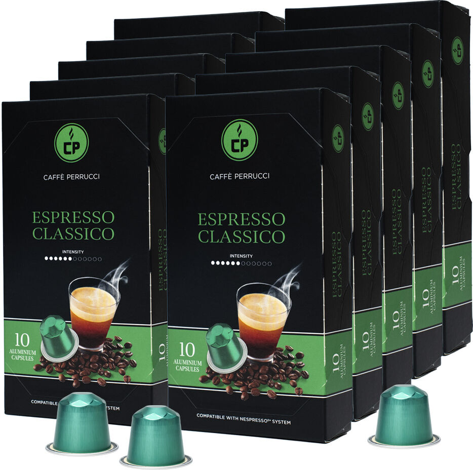 Caffé Perrucci Espresso Classico - Caffé Perrucci pour Nespresso. 100 Capsules