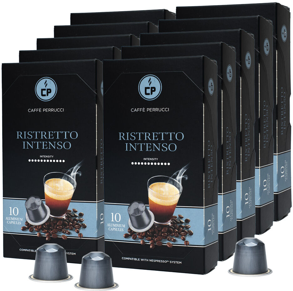 Caffé Perrucci Ristretto Intenso - Caffé Perrucci pour Nespresso. 100 Capsules