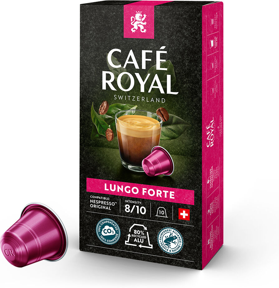 Café Royal Lungo Forte pour Nespresso. 10 Capsules