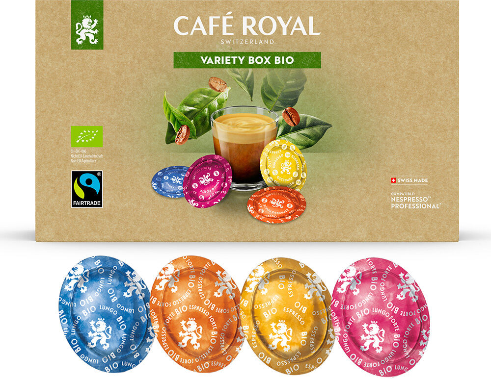 Café Royal Bio Variety box pour Nespresso Pro. 40 Capsules