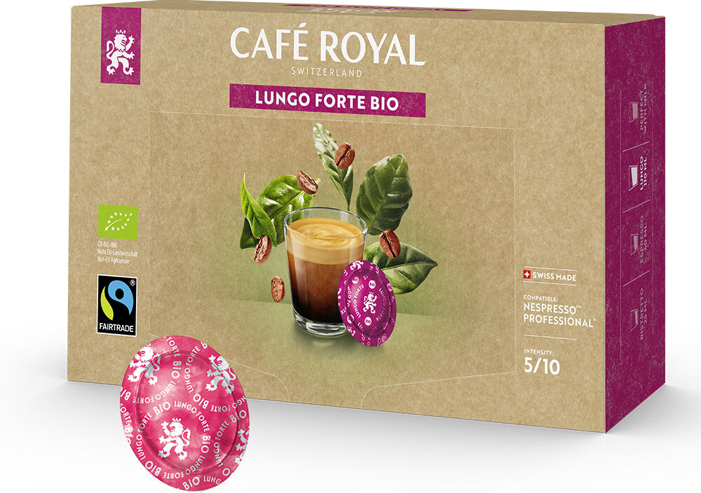 Café Royal Lungo Forte pour Nespresso Pro. 50 Capsules