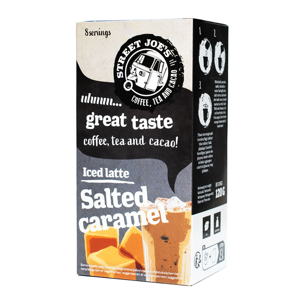 Salted Caramel Iced Latte - Street Joe's - 8 sachets de café instantané