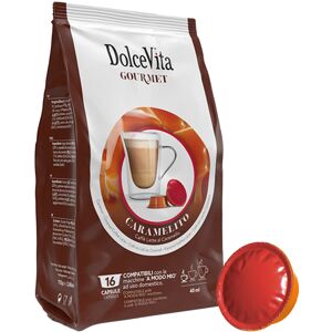 Mitac Dolce Vita Caramelito pour Lavazza a Modo Mio. 16 Capsules