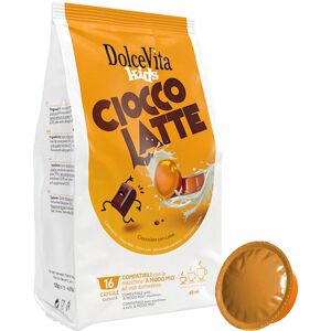 Mitac Dolce Vita Ciocco Latte pour Lavazza a Modo Mio. 16 Capsules