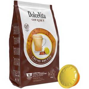 Mitac Dolce Vita Creme Brulee pour Lavazza a Modo Mio. 16 Capsules