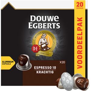 Douwe Egberts Espresso 10 Krachtig XL pour Nespresso. 20 Capsules