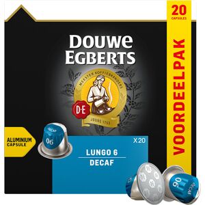 Douwe Egberts Lungo 6 Decafeine XL pour Nespresso. 20 Capsules