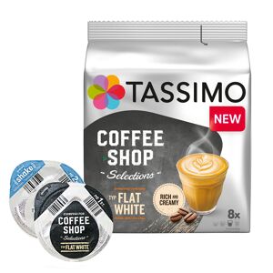 Tassimo Coffee Shop Selections Flat White pour Tassimo. 16 Capsules - Publicité