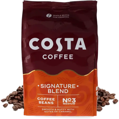 400g Signature Blend Costa Grains de café - Caramel, Noix - Moyen - Meilleur café - Pas cher - Publicité 400g Signature Blend Costa Grains de café - Caramel, Noix - Moyen - Meilleur café - Pas cher - Publicité