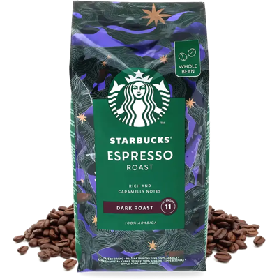 450g Espresso Roast Starbucks® Grains de café - Espresso - Caramel, Sucré - Noir - Meilleur café - Pas cher - Publicité 450g Espresso Roast Starbucks® Grains de café - Espresso - Caramel, Sucré - Noir - Meilleur café - Pas cher - Publicité