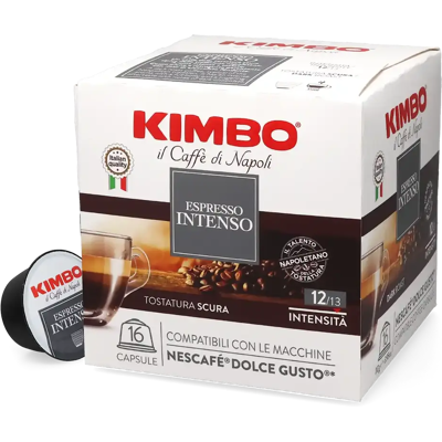 Kimbo Espresso Intenso - 16 Capsules de café pour Dolce Gusto - Espresso - Compatible Dolce Gusto - Publicité Kimbo Espresso Intenso - 16 Capsules de café pour Dolce Gusto - Espresso - Compatible Dolce Gusto - Publicité