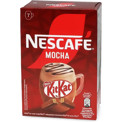 Nescafé KitKat® Mocha - 7 sachets de café soluble - Publicité Nescafé KitKat® Mocha - 7 sachets de café soluble - Publicité