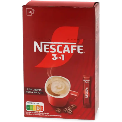 Nescafé Classic 3-in-1 - 10 sachets de café soluble - Publicité Nescafé Classic 3-in-1 - 10 sachets de café soluble - Publicité