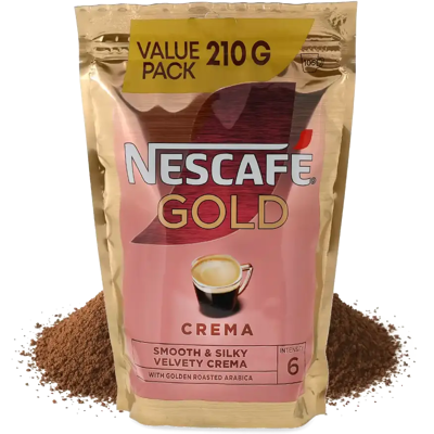 Nescafé Gold Crema - 210 g café soluble - Publicité Nescafé Gold Crema - 210 g café soluble - Publicité
