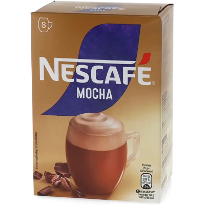Nescafé Mocha - 8 sachets de café soluble - Publicité Nescafé Mocha - 8 sachets de café soluble - Publicité