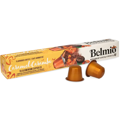 Belmio Caramel Caramba - 10 capsules pour Nespresso - Publicité Belmio Caramel Caramba - 10 capsules pour Nespresso - Publicité