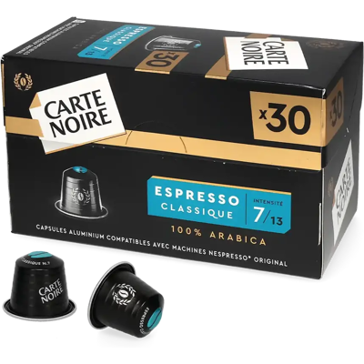 Capsules de café Carte Noire Classique Nespresso - 30 pcs - Publicité Capsules de café Carte Noire Classique Nespresso - 30 pcs - Publicité