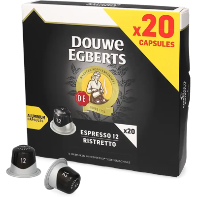 Capsules de Café Ristretto Douwe Egberts - pour Nespresso - Publicité Capsules de Café Ristretto Douwe Egberts - pour Nespresso - Publicité