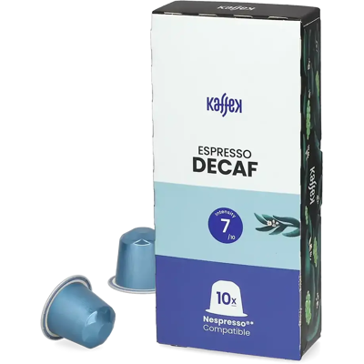 KaffeK Décaféiné - 10 Capsules de café pour Nespresso® - Espresso - Compatible Nespresso® - Publicité KaffeK Décaféiné - 10 Capsules de café pour Nespresso® - Espresso - Compatible Nespresso® - Publicité