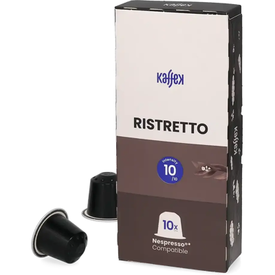 KaffeK Ristretto - 10 Capsules de café pour Nespresso® - Ristretto - Compatible Nespresso® - Publicité KaffeK Ristretto - 10 Capsules de café pour Nespresso® - Ristretto - Compatible Nespresso® - Publicité