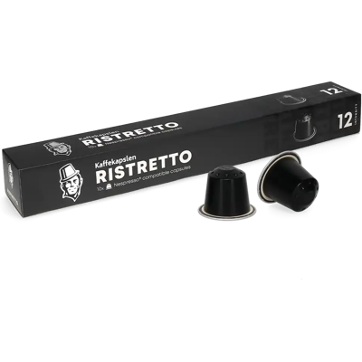 Kaffekapslen Ristretto - Premium - 10 Capsules de café pour Nespresso® - Ristretto - Compatible Nespresso® - Publicité Kaffekapslen Ristretto - Premium - 10 Capsules de café pour Nespresso® - Ristretto - Compatible Nespresso® - Publicité