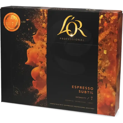 Capsules de Café Subtil L'OR - Compatible Nespresso Pro - Publicité Capsules de Café Subtil L'OR - Compatible Nespresso Pro - Publicité