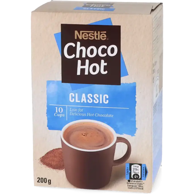 Nestlé Choco Hot Classic - 10 sachets de cacao instantané - Publicité Nestlé Choco Hot Classic - 10 sachets de cacao instantané - Publicité