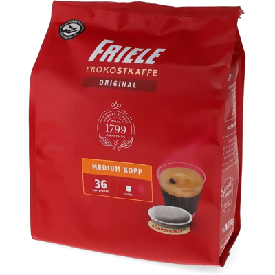 Friele Petit déjeuner café (Tasse simple) - 36 Dosettes de café pour Senseo - Americano - Compatible Senseo - Publicité Friele Petit déjeuner café (Tasse simple) - 36 Dosettes de café pour Senseo - Americano - Compatible Senseo - Publicité