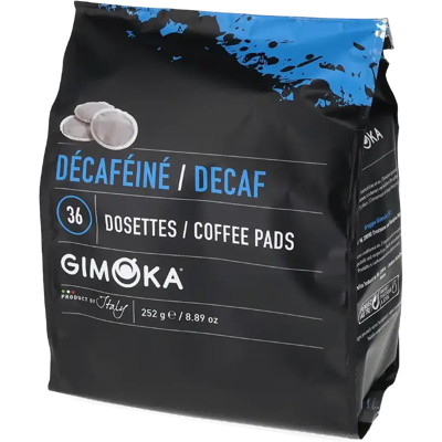 Gimoka Decaf - 36 Dosettes de café pour Senseo - Compatible Senseo - Publicité Gimoka Decaf - 36 Dosettes de café pour Senseo - Compatible Senseo - Publicité