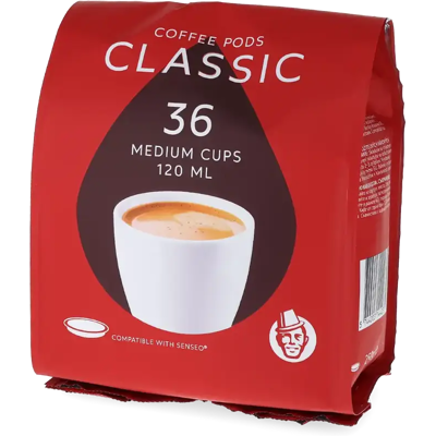 Kaffekapslen Classic (Tasse simple) - 36 Dosettes de café pour Senseo - Americano - Compatible Senseo - Publicité Kaffekapslen Classic (Tasse simple) - 36 Dosettes de café pour Senseo - Americano - Compatible Senseo - Publicité