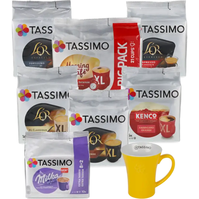 Pack de démarrage - 111 Capsules pour Tassimo - Compatible Tassimo - Publicité Pack de démarrage - 111 Capsules pour Tassimo - Compatible Tassimo - Publicité