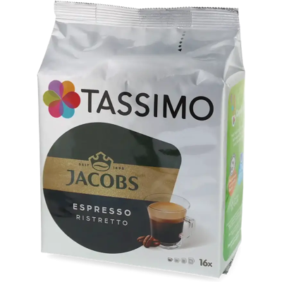 Jacobs Espresso Ristretto - 16 Capsules de café pour Tassimo - Espresso Ristretto - Compatible Tassimo - Publicité Jacobs Espresso Ristretto - 16 Capsules de café pour Tassimo - Espresso Ristretto - Compatible Tassimo - Publicité
