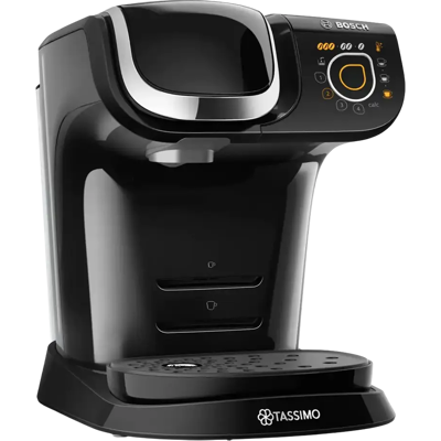 Bosch Tas6502 - Noir, Chrome - Machine à café capsules - Publicité Bosch Tas6502 - Noir, Chrome - Machine à café capsules - Publicité