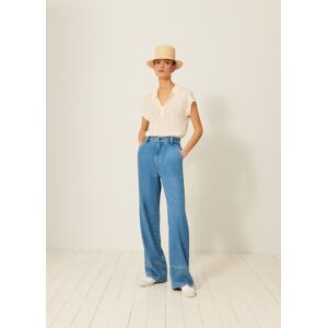 PANTALON LAMA large en denim fluide DENIM 34,36,38,40,42