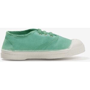 TENNIS LACETS ENFANT En coton turquoise TURQUOISE 24