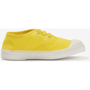 TENNIS LACETS ENFANT En coton citron CITRON 24,25,35