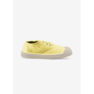 TENNIS LACETS ENFANT En coton OEKO-TEX CITRON 23,24,25,26,27,28,29,31,32,33,34