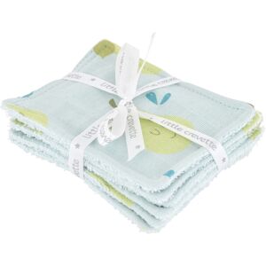 LITTLE CREVETTE Lot de 6 lingettes lavables Poires